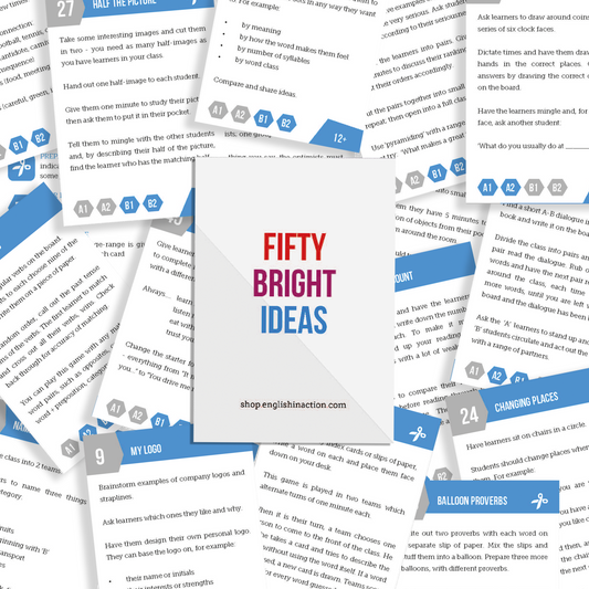 Fifty Bright Ideas | TEFL Activity Cards - TEFL-Toolkit.com