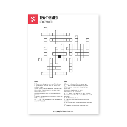 Tea-Themed Crossword | EFL Worksheet - TEFL-Toolkit.com