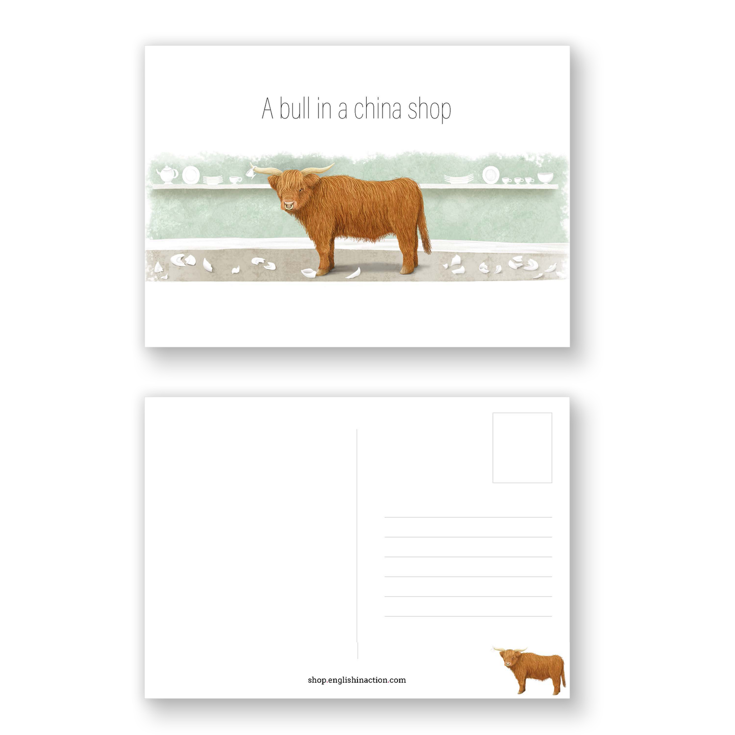 Animal Idioms Printable Postcards - Illustrations for Teaching Idiomatic Expressions