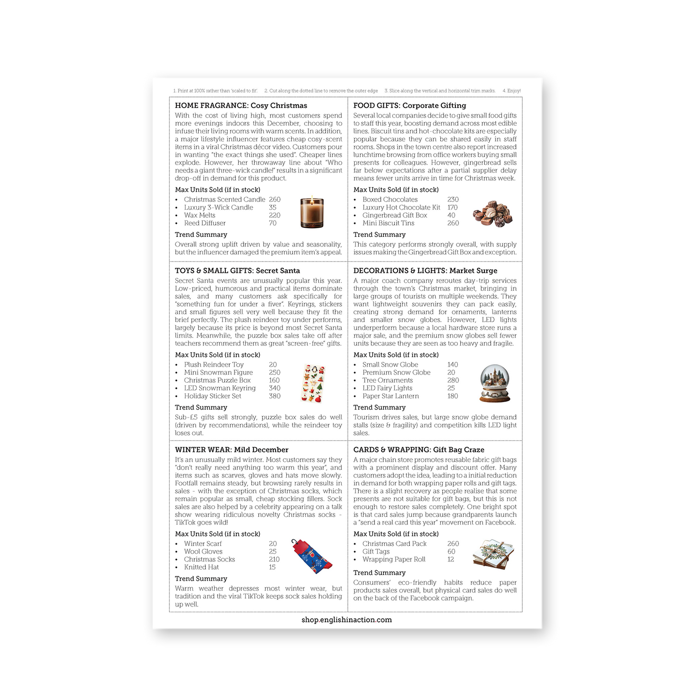 Christmas Shop Simulation | Seasonal Business Challenge for EFL Students