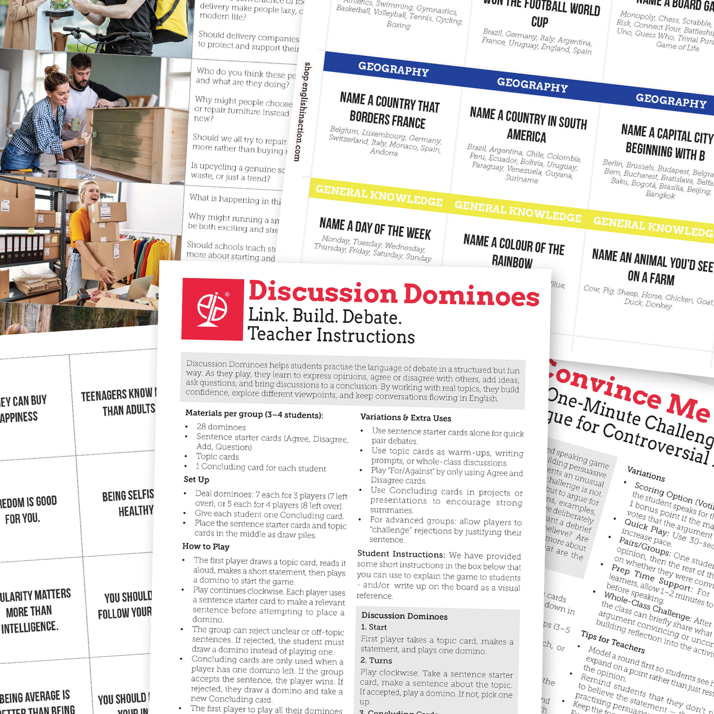 Debates & Discussions | EFL Resource Pack for Debating, Discussion Skills and Oral Exam Preparation