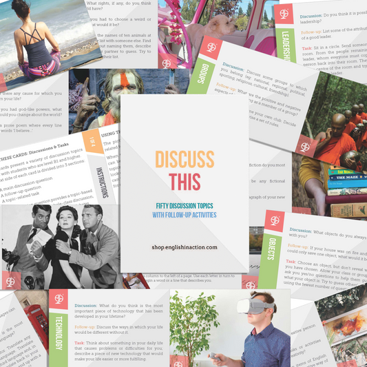 Discuss This | EFL Speaking Cards for Conversation, Debates and Exam Practice - TEFL-Toolkit.com