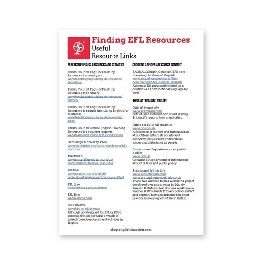 Finding EFL Resources Online | EFL Resource - TEFL-Toolkit.com
