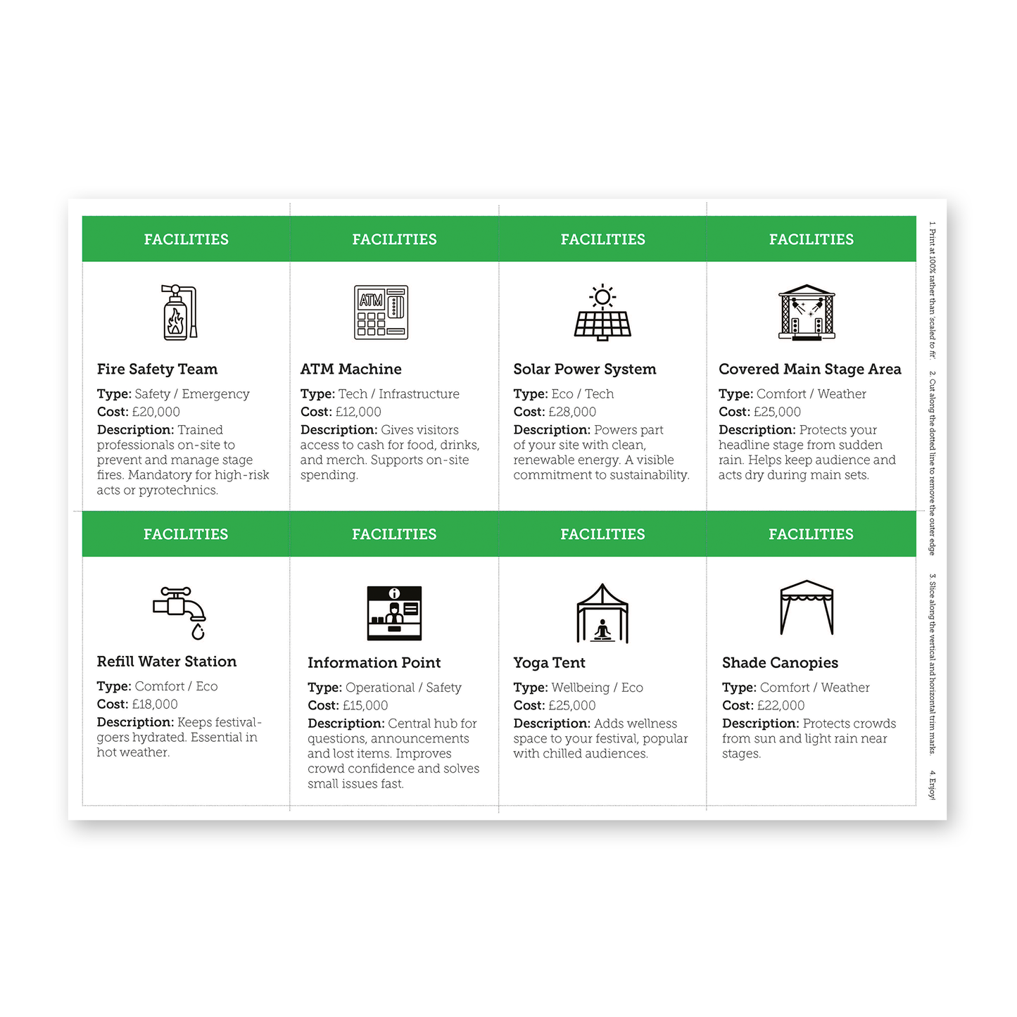 Behind the Festival | ESL Music Festival Planning Game & Creative Project Task - shop.englishinaction.com