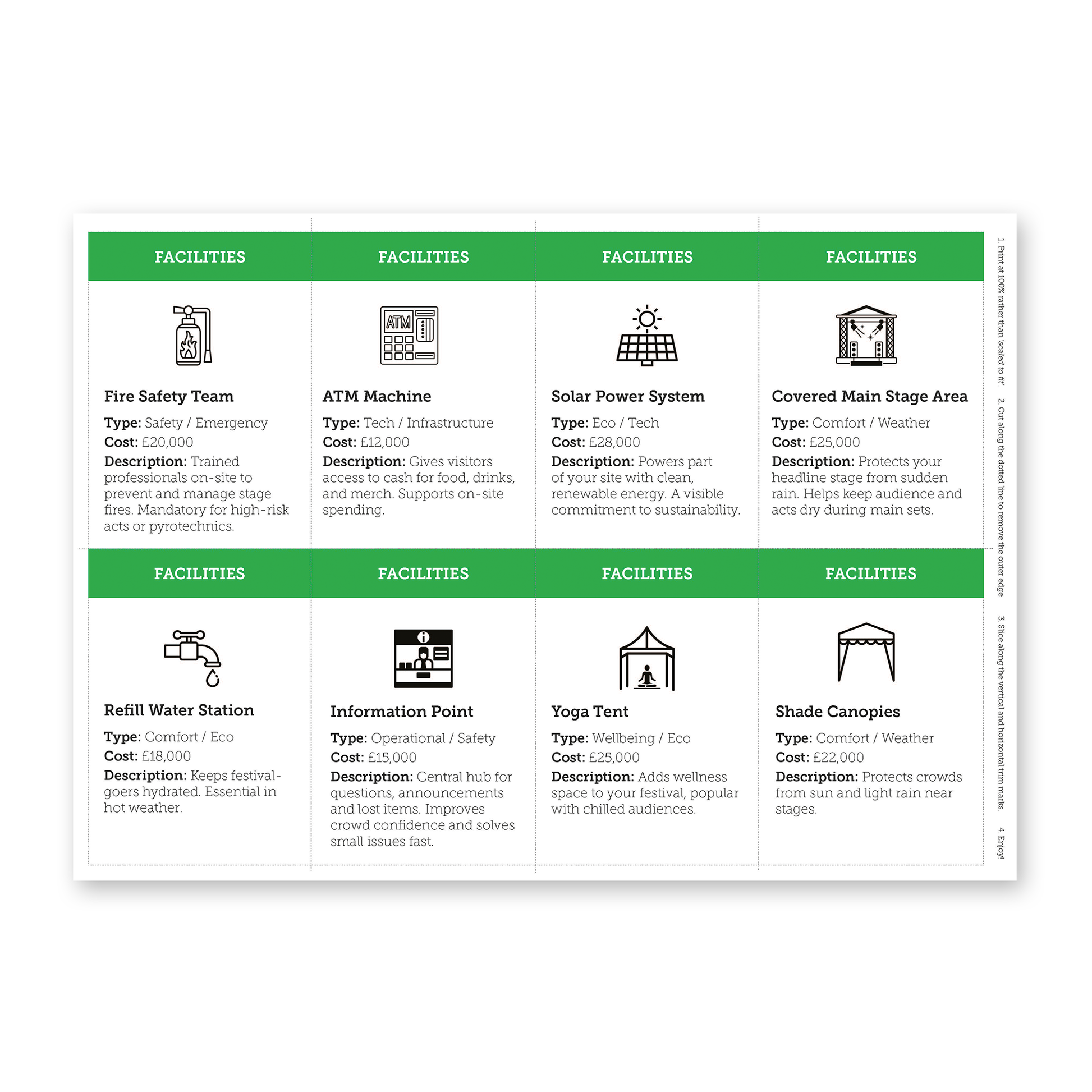 Behind the Festival | ESL Music Festival Planning Game & Creative Project Task - shop.englishinaction.com