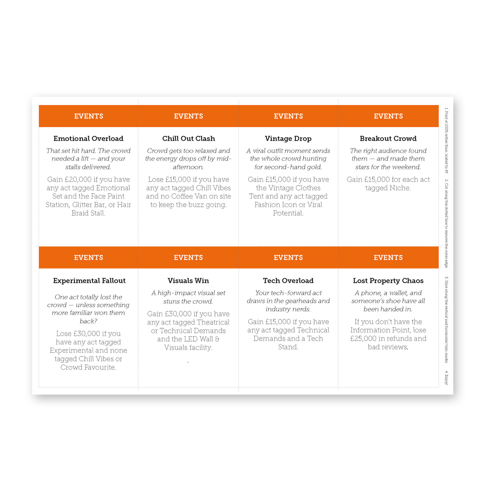 Behind the Festival | ESL Music Festival Planning Game & Creative Project Task - shop.englishinaction.com