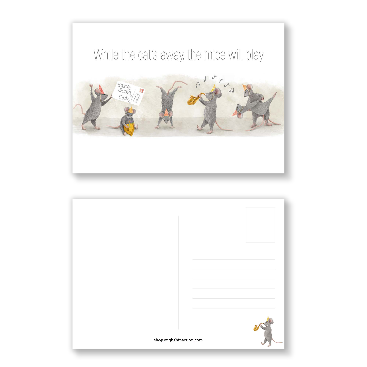 Animal Idioms Printable Postcards - Illustrations for Teaching Idiomatic Expressions
