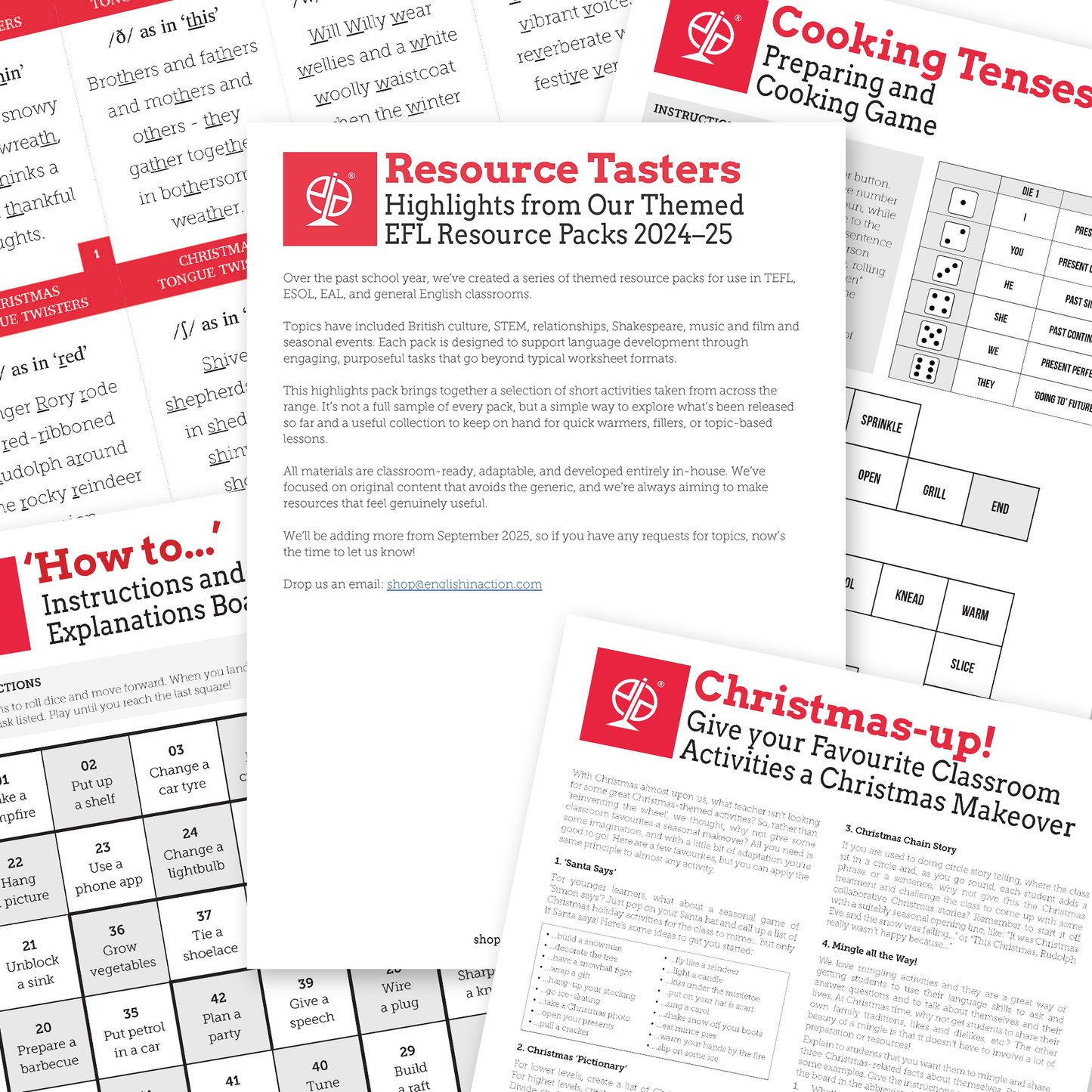 Resource Taster | Highlights from Our Themed EFL Packs 2024–25 - TEFL-Toolkit.com