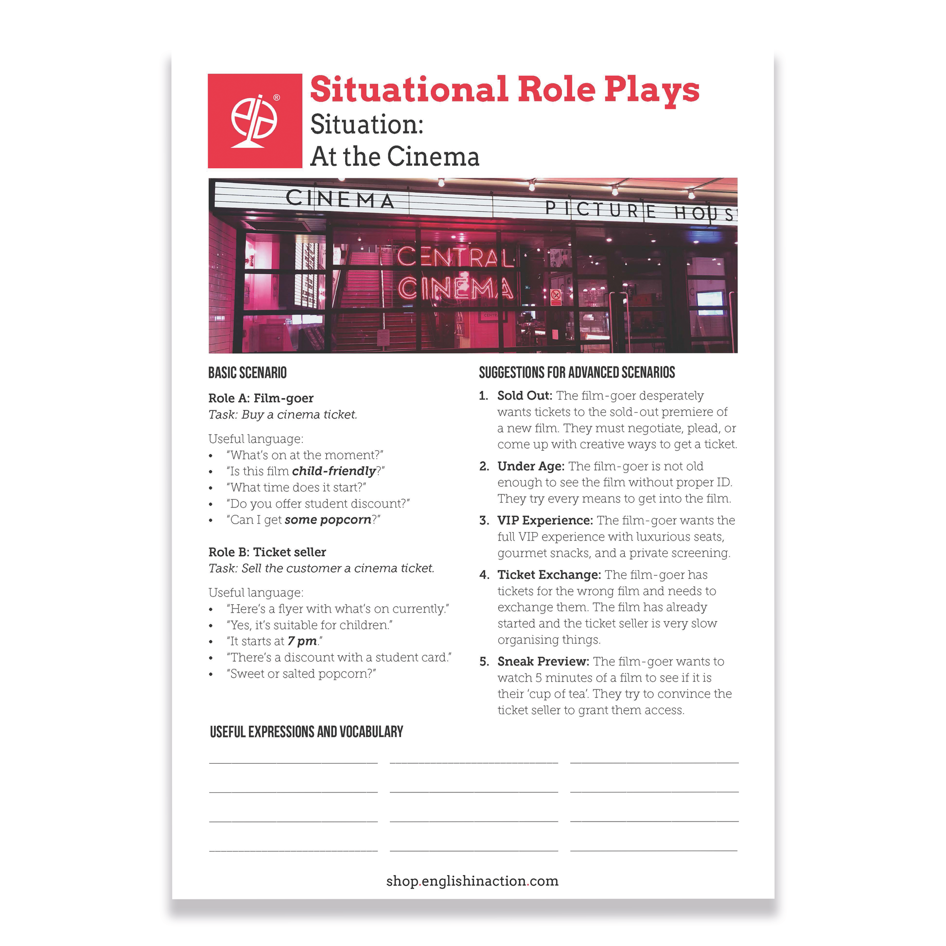 Situational Role-plays | TEFL Activities - TEFL-Toolkit.com