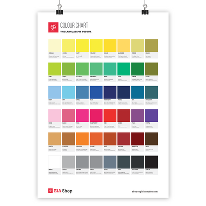 English Colour Chart | EFL Classroom Poster