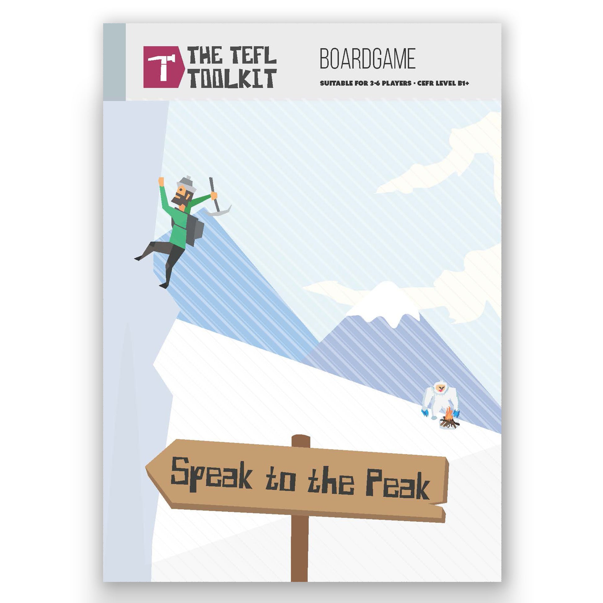 Speak to the Peak: A Vocabulary Adventure Game for English Learners | Board Game | Download & Print Edition - TEFL-Toolkit.com