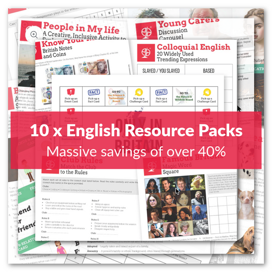 EFL Themed Resource Packs Mega Bundle - 10 Packs, Over 40% Off