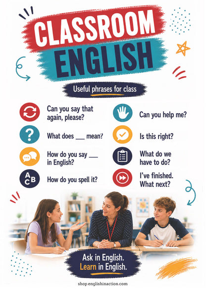 Back to School | EFL & ESL English Activities and Classroom Posters