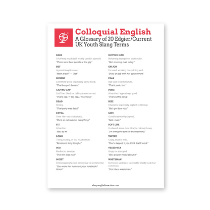 Colloquial English | ESL British Slang and Informal Language