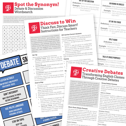 Debates & Discussions | EFL Resource Pack for Debating, Discussion Skills and Oral Exam Preparation