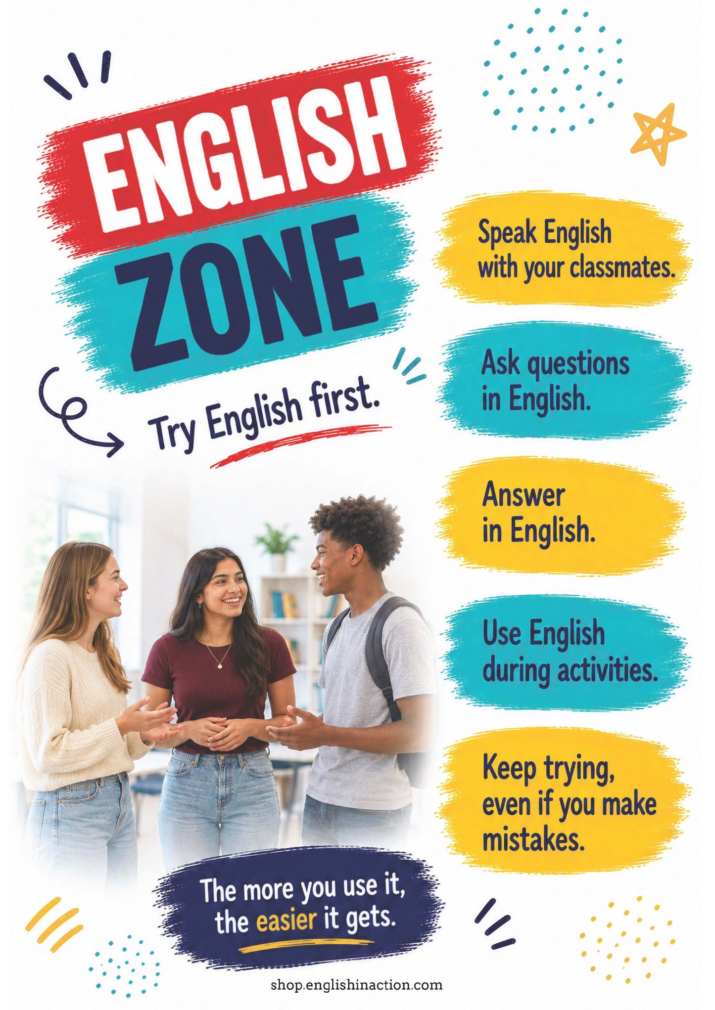 Back to School | EFL & ESL English Activities and Classroom Posters