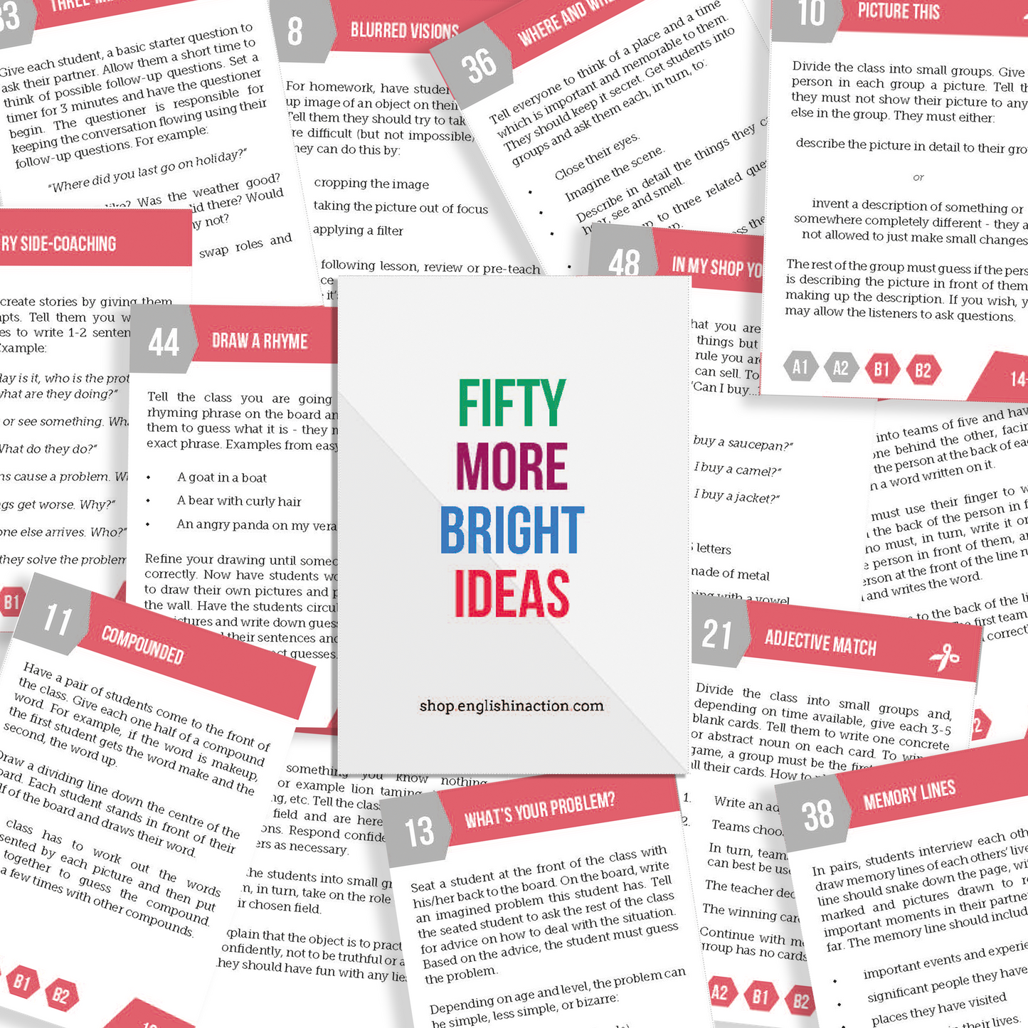 Fifty More Bright Ideas | TEFL Activity Cards