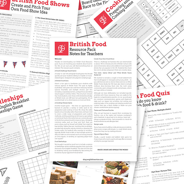 British Food | EFL Resource Pack – EiA Shop