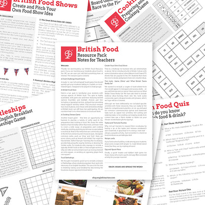 British Food | EFL Resource Pack