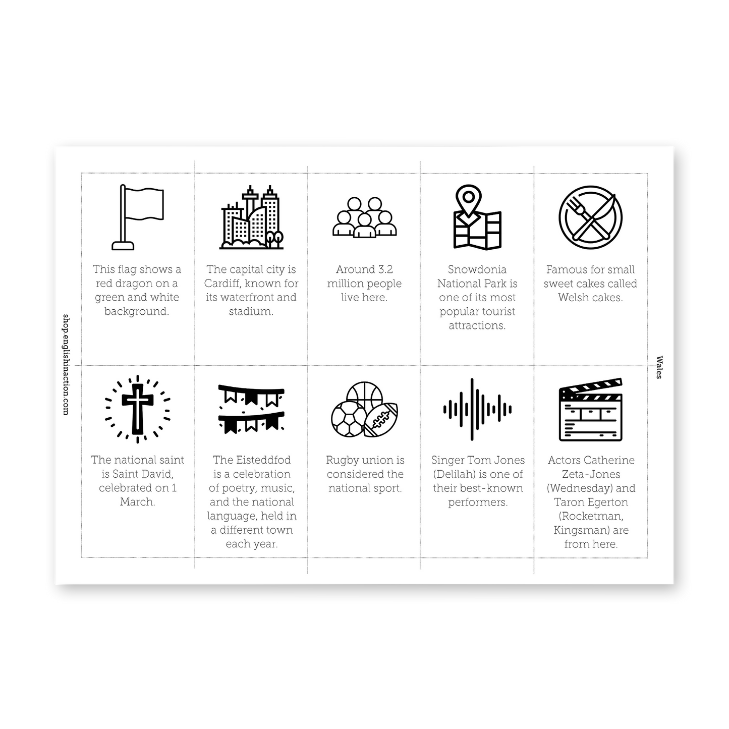 The Four Nations | Discover the UK Reading and Matching Activity