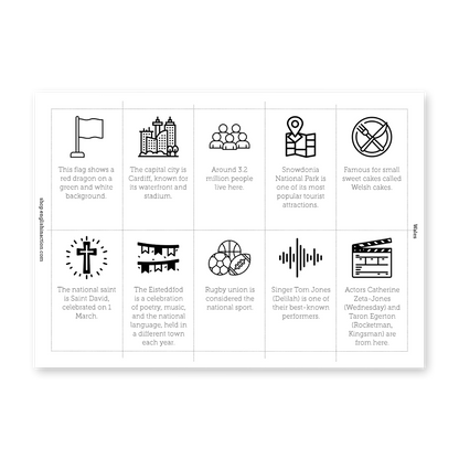 The Four Nations | Discover the UK Reading and Matching Activity