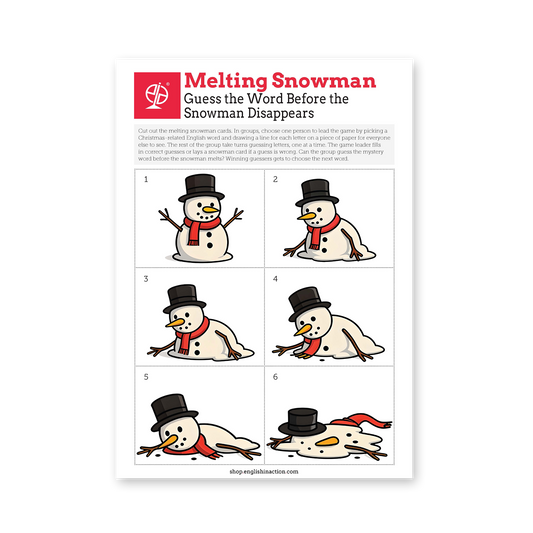 Melting Snowman | Christmas EFL Word Guessing Game