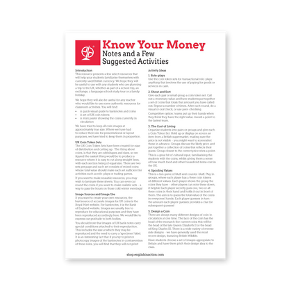 Know Your Money | Classroom Resource on UK Coins and Banknotes
