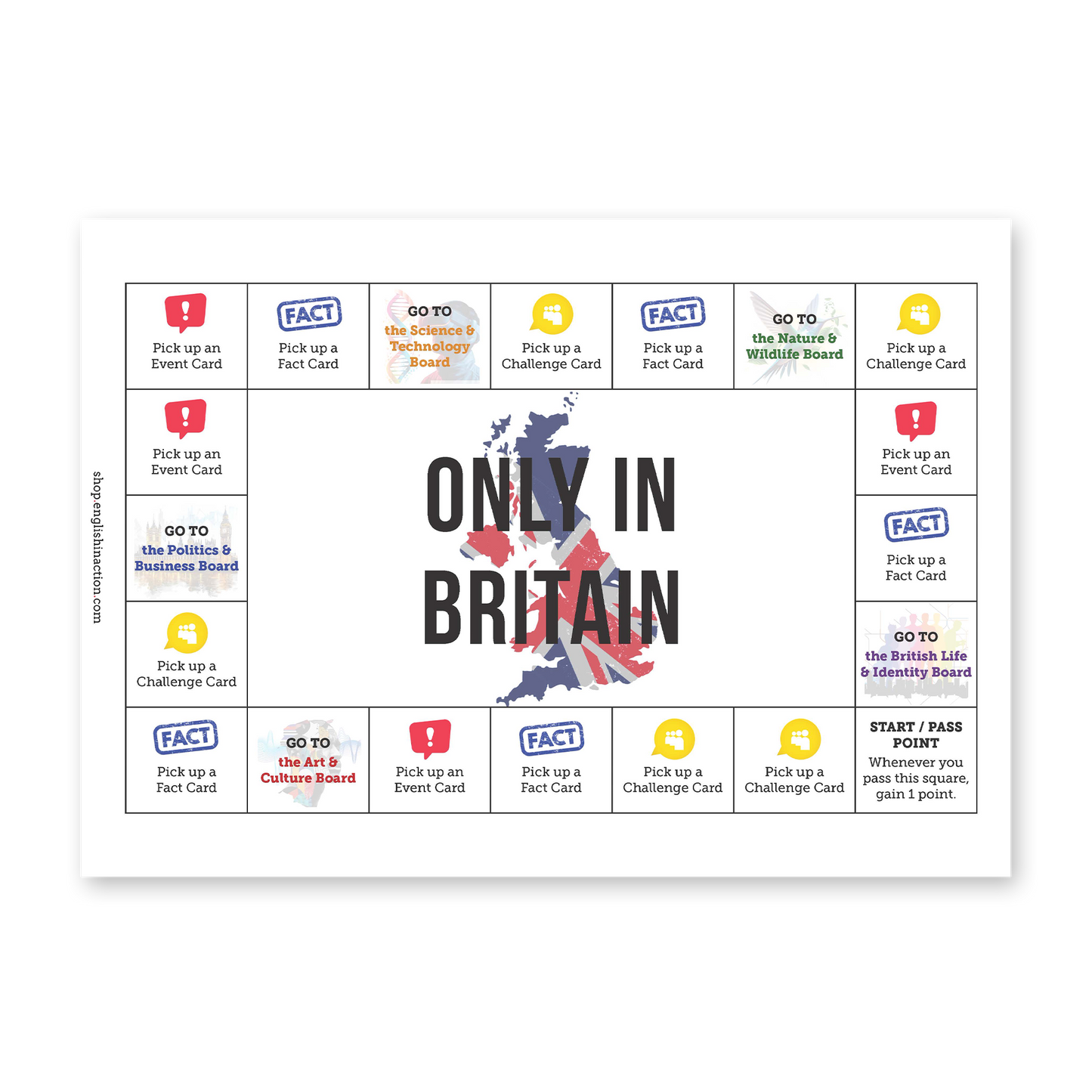 Only in Britain | Language and Culture EFL Board Game
