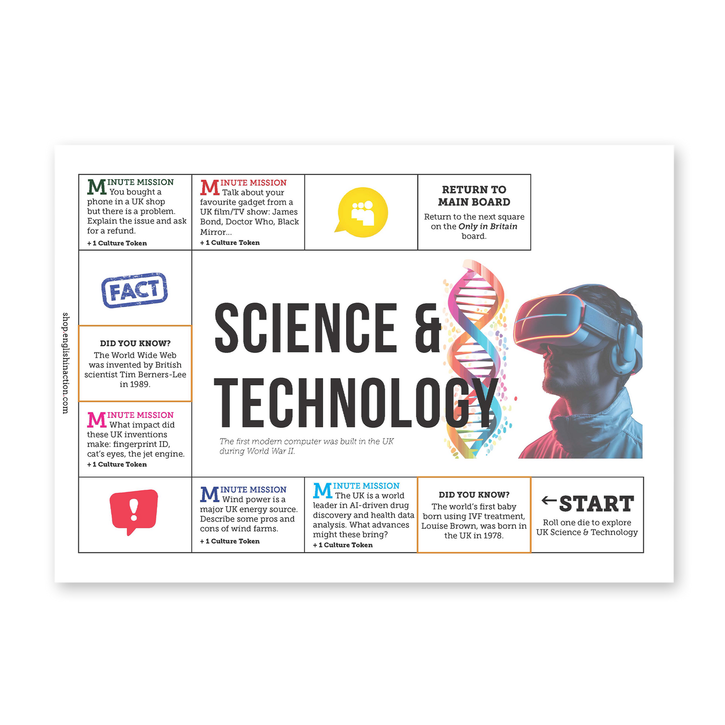 Only in Britain | Language and Culture EFL Board Game