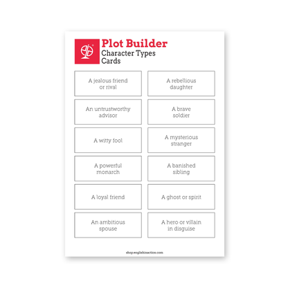 Plot Builder | EFL Speaking and Storytelling Game Inspired by Shakespeare - TEFL-Toolkit.com