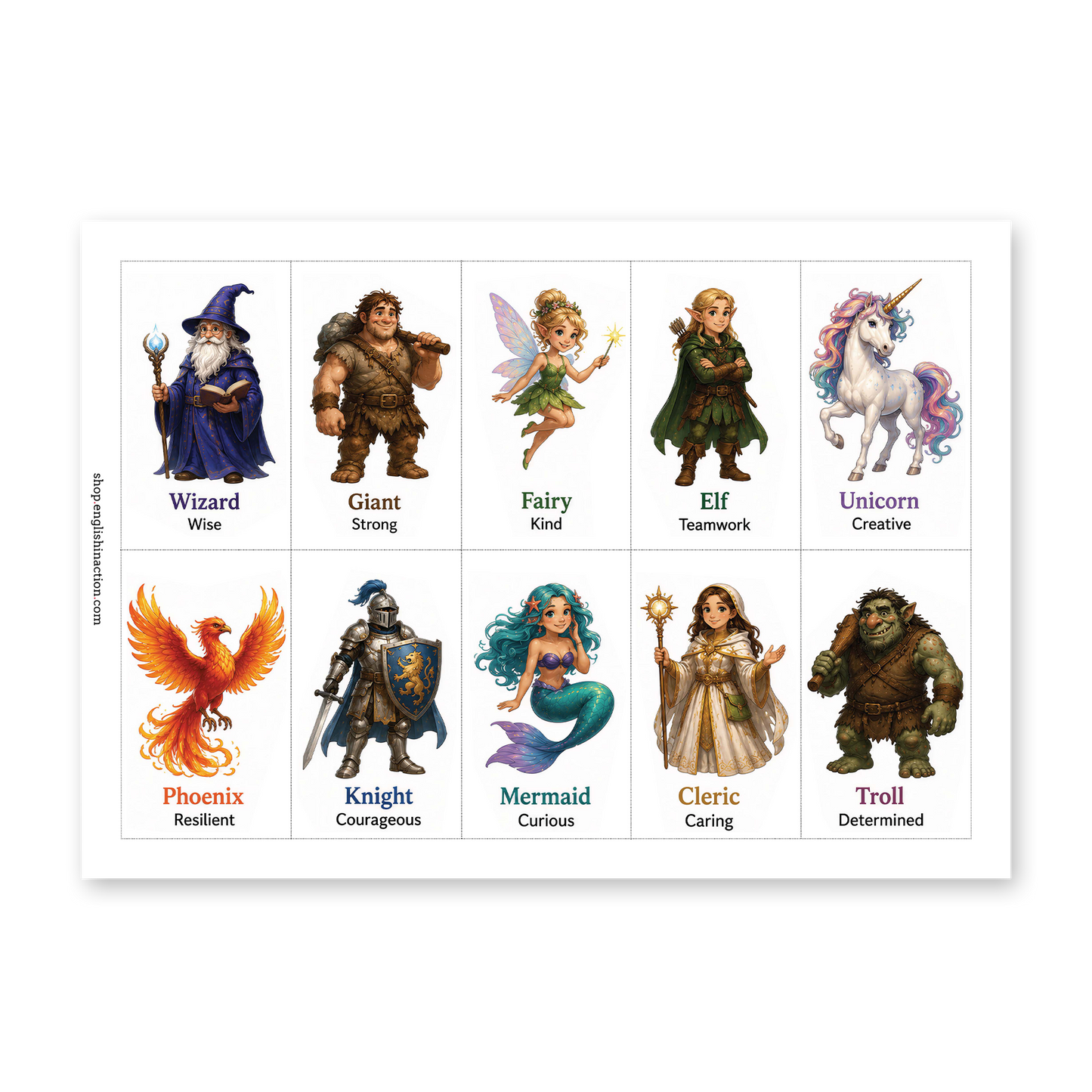 Reward Charts | Fantasy-Themed Classroom Reward System for Young Learners - TEFL-Toolkit.com