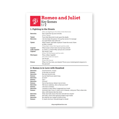 Romeo and Juliet Scenes | EFL Script Resource with Key Extracts and Performance Notes - TEFL-Toolkit.com