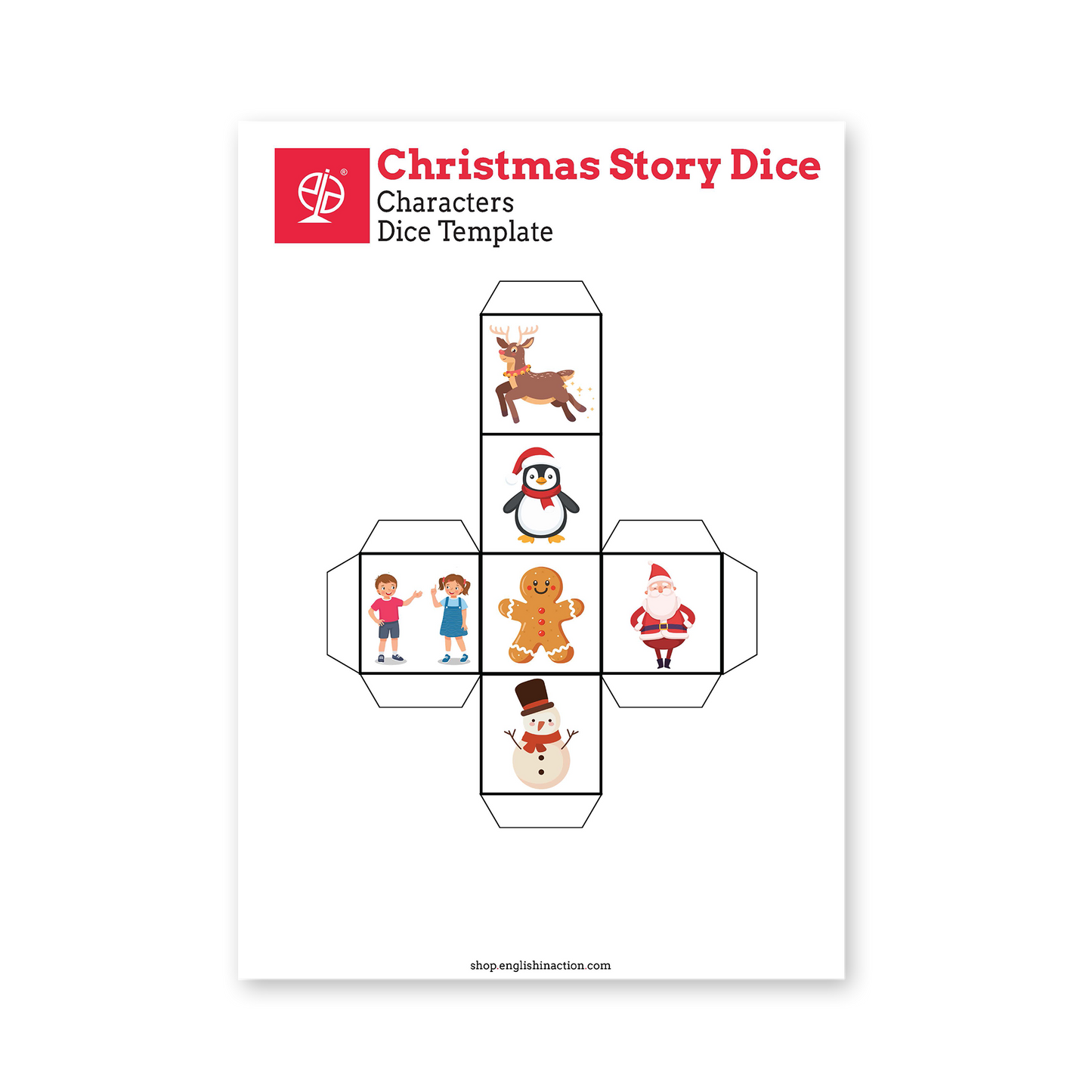 Christmas Story Dice | Creative EFL Storytelling Activity
