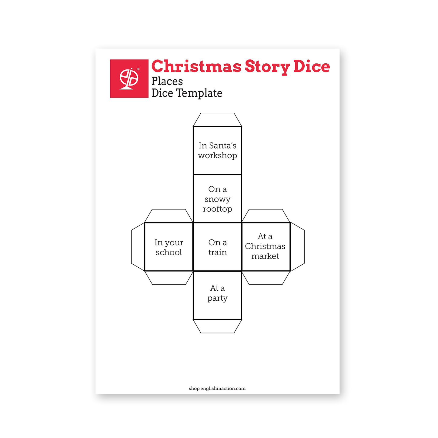 Christmas Story Dice | Creative EFL Storytelling Activity